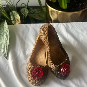 Gold Disney Belle Shoe
